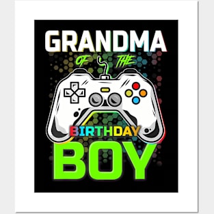 Gaming Video Gamer Grandma Of The Birthday Boy Posters and Art